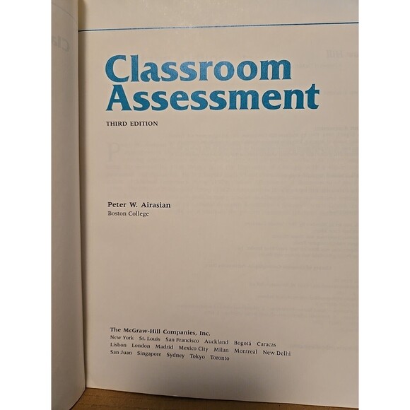 Third Edition Classroom Assessment by Peter W. Airasian, College Textbook - Picture 2 of 7
